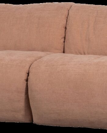 Personers Sofa Woood Baggy Lyserød Vævet Chenille 100 Genanvendt Polyester B228
