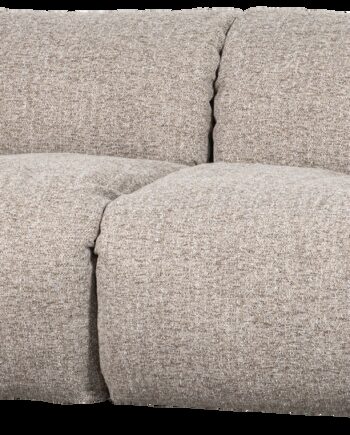 Personers Sofa Woood Baggy Natur Melange Groft Vævet Stof B228 Skum Fjer Silikonefyld Teflon Behandlet