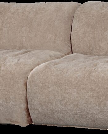 Personers Sofa Woood Baggy Sand Drew Chenille Stof Dunpolstret Komfort Slidstærkt Polyester B228