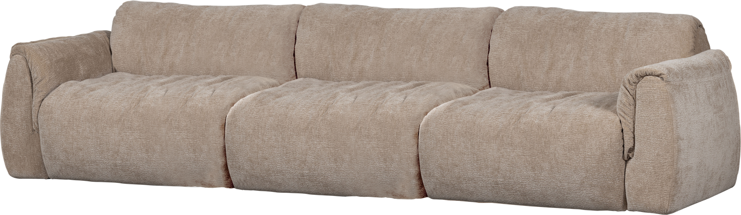 Personers Sofa Woood Baggy Sand Drew Struktureret Chenille Polyester B319 D101