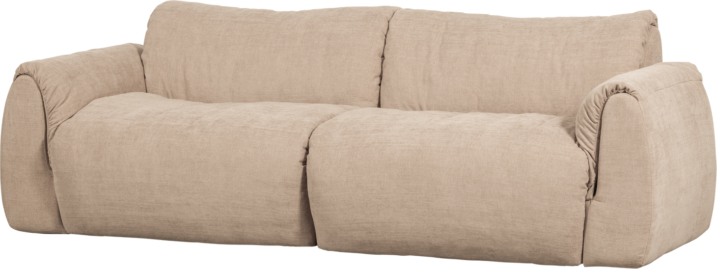Personers Sofa Woood Baggy Sand Ocean Vævet Chenille 100 Genanvendt Polyester 228 Elementsofa