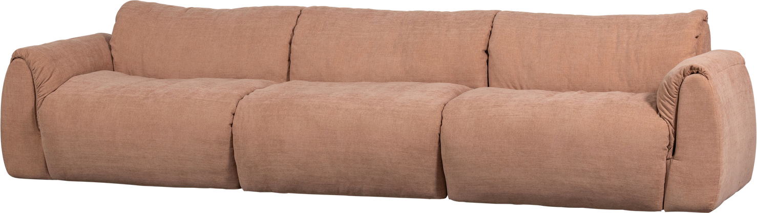 Personers Sofa Woood Baggy Vævet Chenille 100 Genanv Polyester Old Pink Lyserød B319d101h81