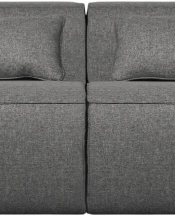 Personers Sofa Woood Exclusive Bean Robust Mellemgrå Loungecouch Med Vand   Pletafvisende Stof H73xb246xd96