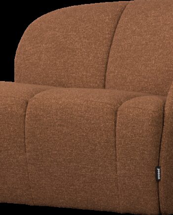 Personers Sofa Woood Mojo Boucl Rustbrun 100 Polyester B112 Justerbare Armlæn Højre