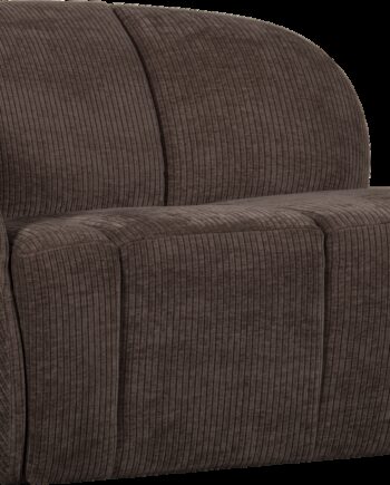 Personers Sofa Woood Mojo Brun Ribstof Jacquard Velouragtig Kompakt B112 Venstre