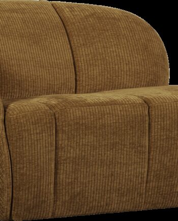 Personers Sofa Woood Mojo Honninggul Fløjlsagtigt Ribstof Jacquard 100 Polyester B112 Venstre