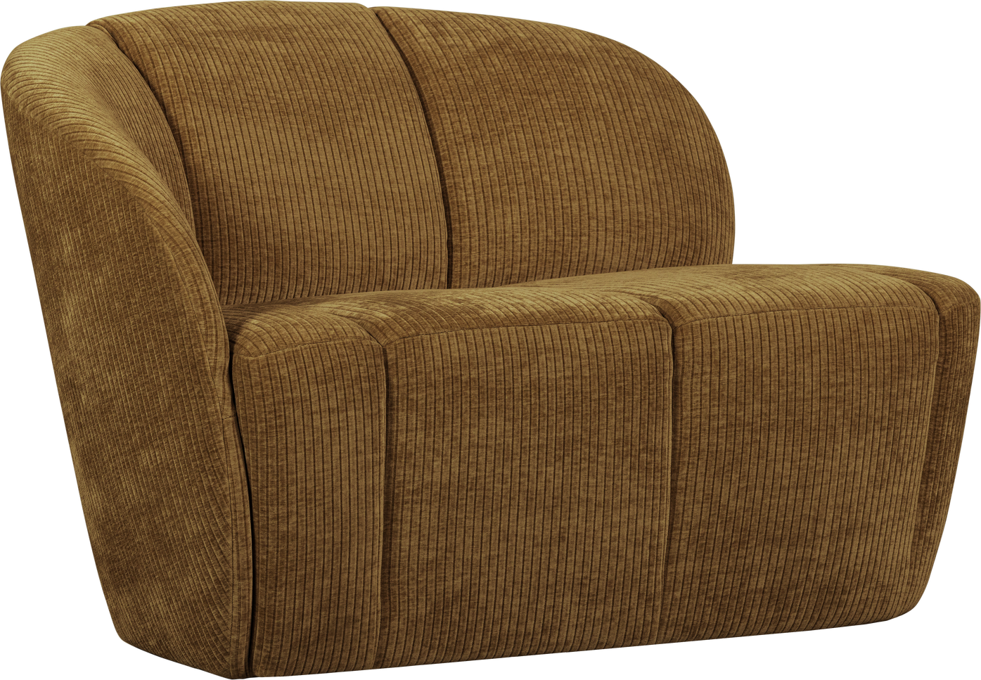 Personers Sofa Woood Mojo Honninggul Fløjlsagtigt Ribstof Jacquard 100 Polyester B112 Venstre