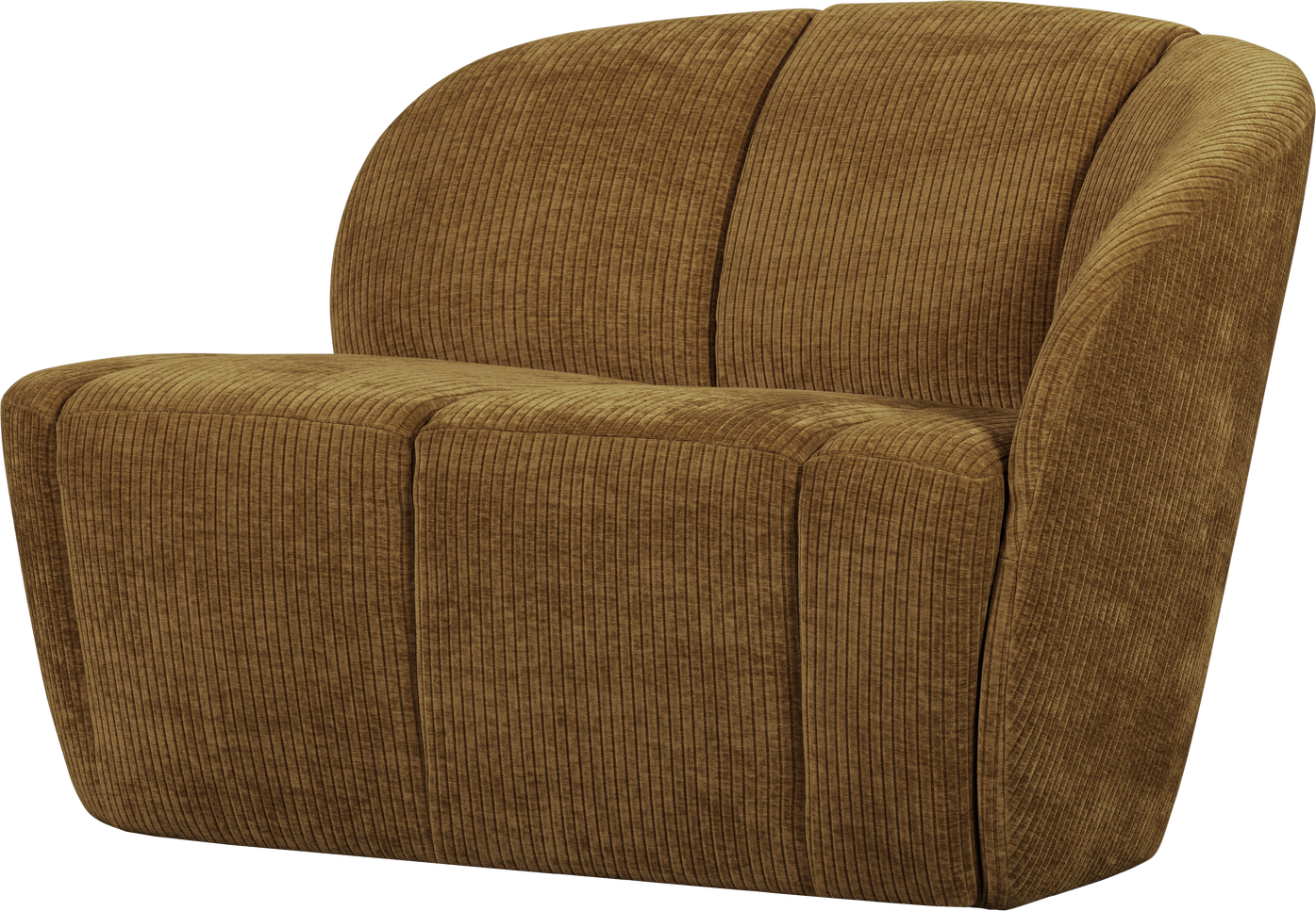 Personers Sofa Woood Mojo Honninggul Ribstof Fløjlsagtig Overflade Kompakt B112 Højre Modul