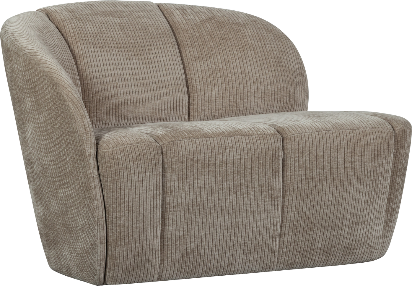 Personers Sofa Woood Mojo Kompakt 112 Ribstof 100 Polyester Mørk Sand
