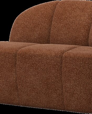 Personers Sofa Woood Mojo Modulsofa Højrevendt Rustbrun Chenille 100 Polyester