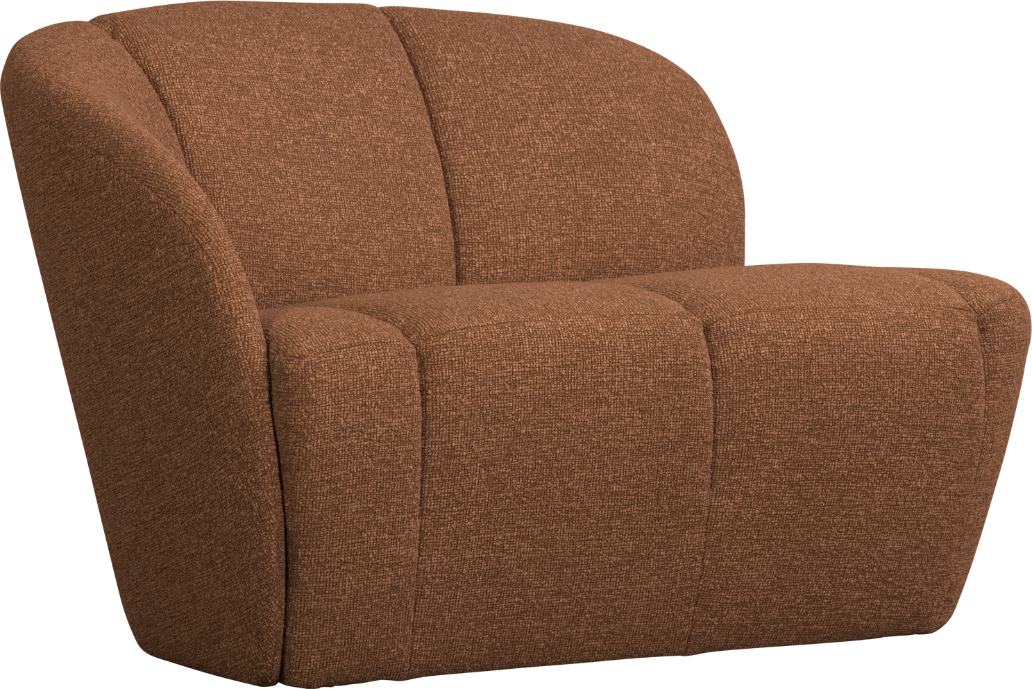 Personers Sofa Woood Mojo Rustbrun Boucl Fast Struktur Justerbare Armlæn Kompakt B112 Venstre