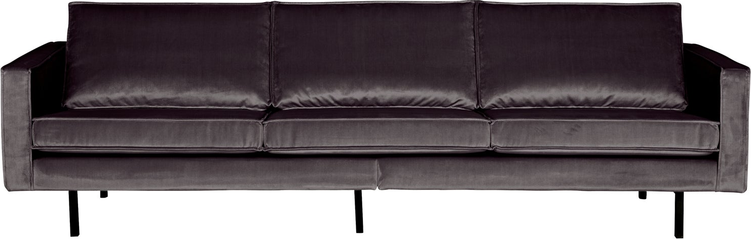 Personers Sofa Woood Rodeo Antracit Velour Med Slankt Metalstel H85b277d86