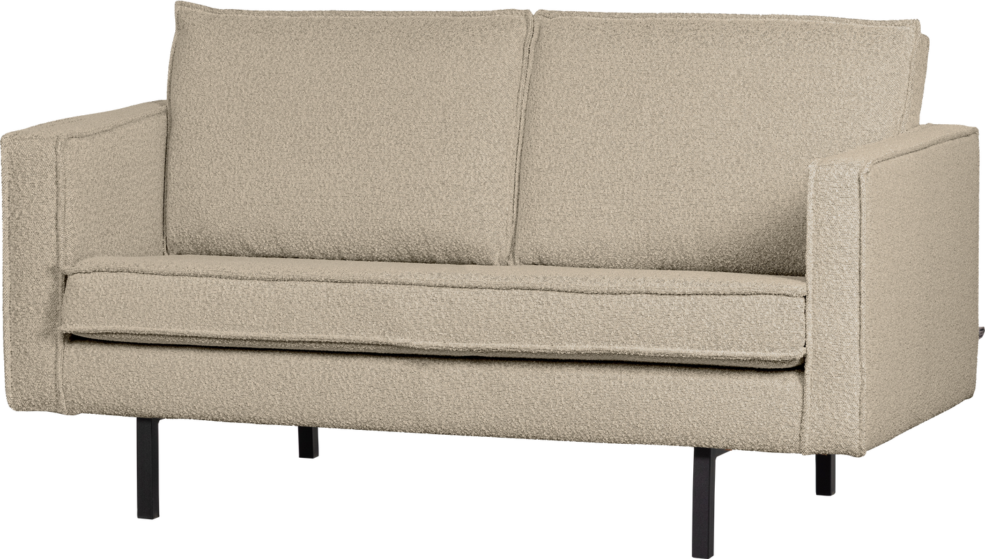 Personers Sofa Woood Rodeo Beige Boucl 150 Bred Højt Benstel Fast Siddekomfort