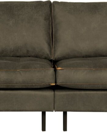 Personers Sofa Woood Rodeo Classic Army Ecoleather Kunstlæder Quiltede Hynder Fast Komfort 275