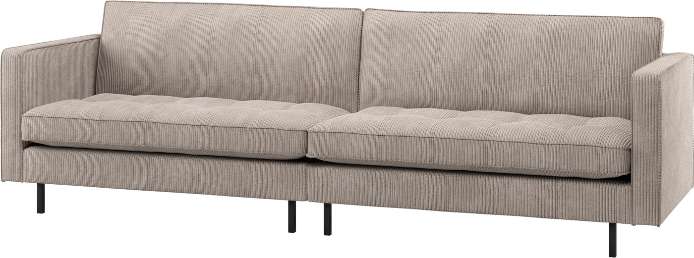 Personers Sofa Woood Rodeo Classic Ribstof Velours Mørk Sand B275