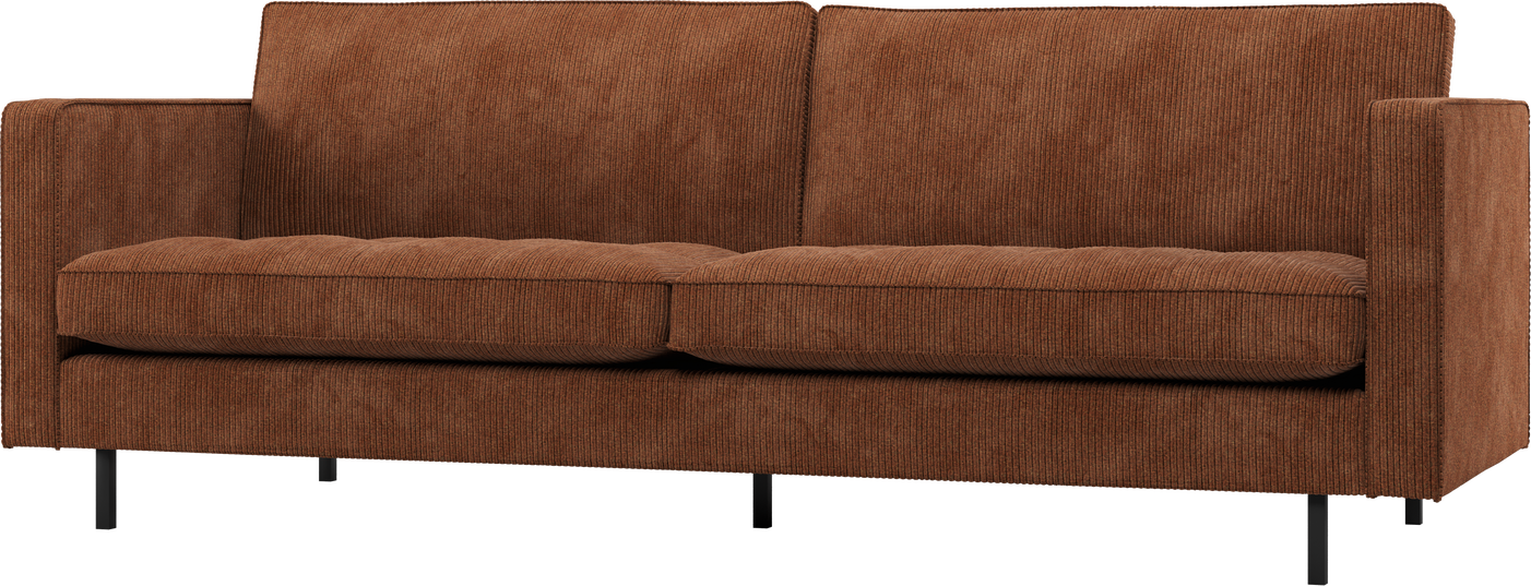 Personers Sofa Woood Rodeo Classic Rustbrun Ribstof 230 Quiltede Sædehynder Fast Komfort