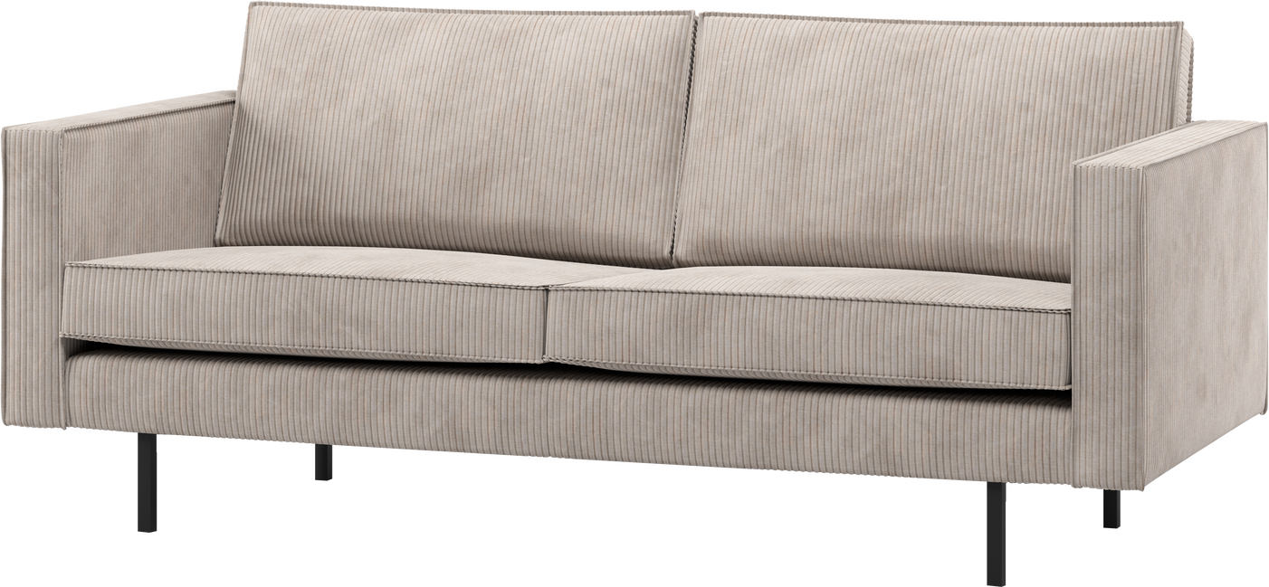 Personers Sofa Woood Rodeo Jacquardvævet Remy Rib Ribstof Ecru B190 D86 H85