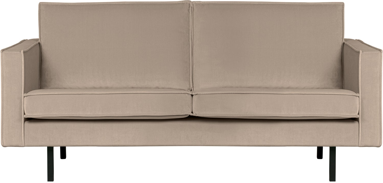 Personers Sofa Woood Rodeo Khaki Velour Fast Komfort Højt Benstel Slidstærk 100 000 Martindale