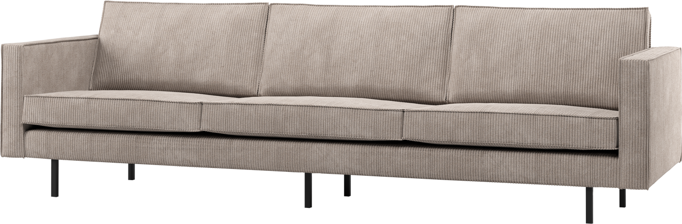 Personers Sofa Woood Rodeo Mørk Sand Remy Ribstof Brede Ribstriber Højstel 100 Polyester