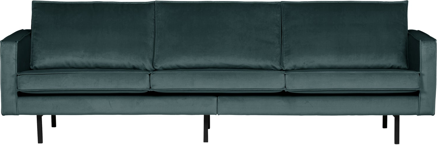 Personers Sofa Woood Rodeo Teal Jarra Velour Høj Slidstyrke Komfort H85 B277 D86