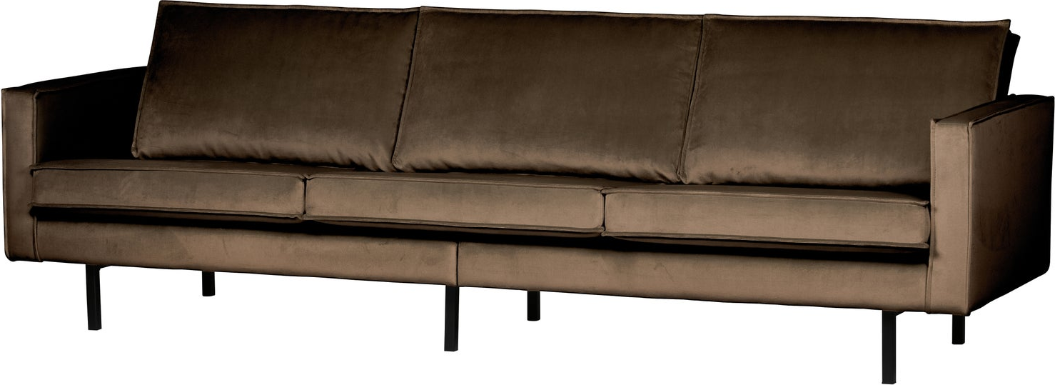 Personers Sofa Woood Rodeo Velour Taupe B277 D86 H85 Slidstærk
