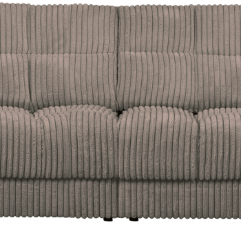 Personers Sofa Woood Second Date Mudderfarvet Fløjl L406x99x78