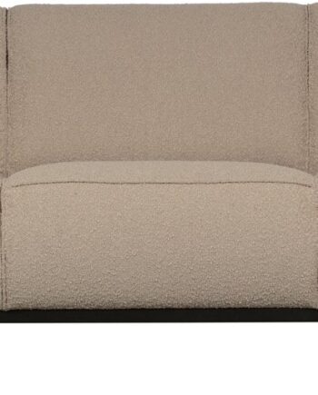 Personers Sofa Woood Statement Beige Boucl 230x93 Bonell Fjedre Høj Siddekomfort