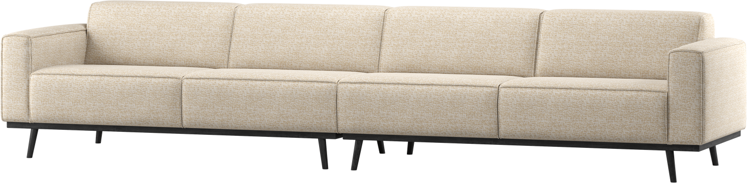 Personers Sofa Woood Statement Beige Melange Vævet Polyester Bredde 372