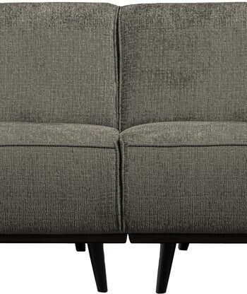 Personers Sofa Woood Statement Blå Grov Velour B280 Bonell Fjedring Birketræsben