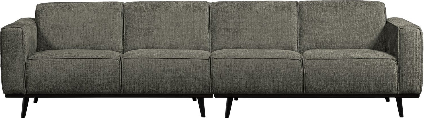 Personers Sofa Woood Statement Blå Grov Velour B280 Bonell Fjedring Birketræsben
