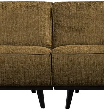Personers Sofa Woood Statement Brass Guld Grov Strukturvelour 100 Polyester H77b372d93