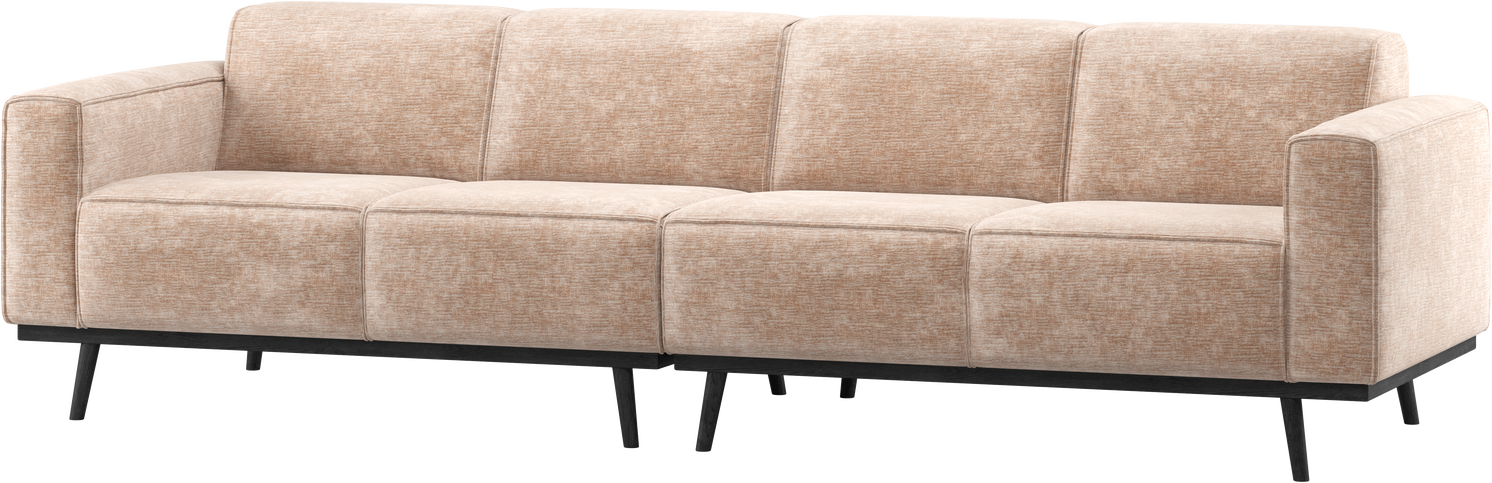 Personers Sofa Woood Statement Chenille Velour Natur 280