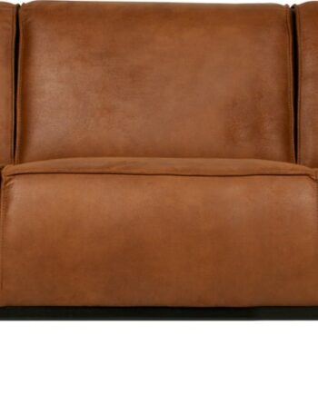 Personers Sofa Woood Statement Cognac Læderlook 230