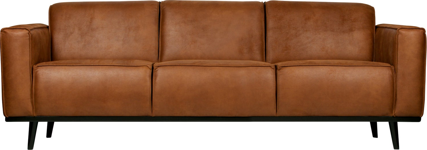 Personers Sofa Woood Statement Cognac Læderlook 230