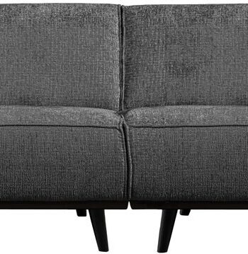 Personers Sofa Woood Statement Grå Grov Velour 372 Bonell Fjedre