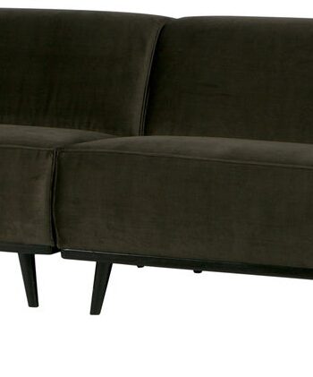 Personers Sofa Woood Statement Grøn Velour 372 Bred Polyester Blød Fyldig