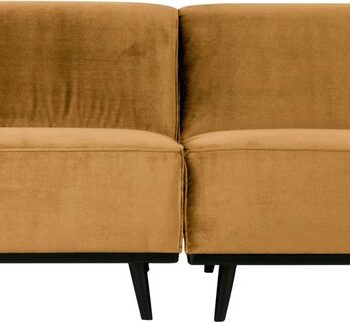 Personers Sofa Woood Statement Honninggul Velour 372 Blød Fyldig Kvalitet