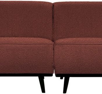 Personers Sofa Woood Statement Kastanjebrun Boucl 100 Polyester B372 D93 H77 Bonell Fjedre Martindale 100000