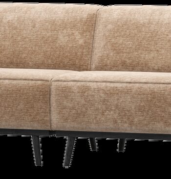 Personers Sofa Woood Statement Lyserød Chenille Velour Polstret B372