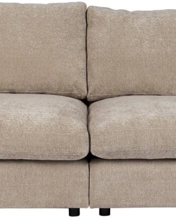 Personers Sofa Zuiver Sense Stengrå Stof 266x113x85 Skum Slidstærk