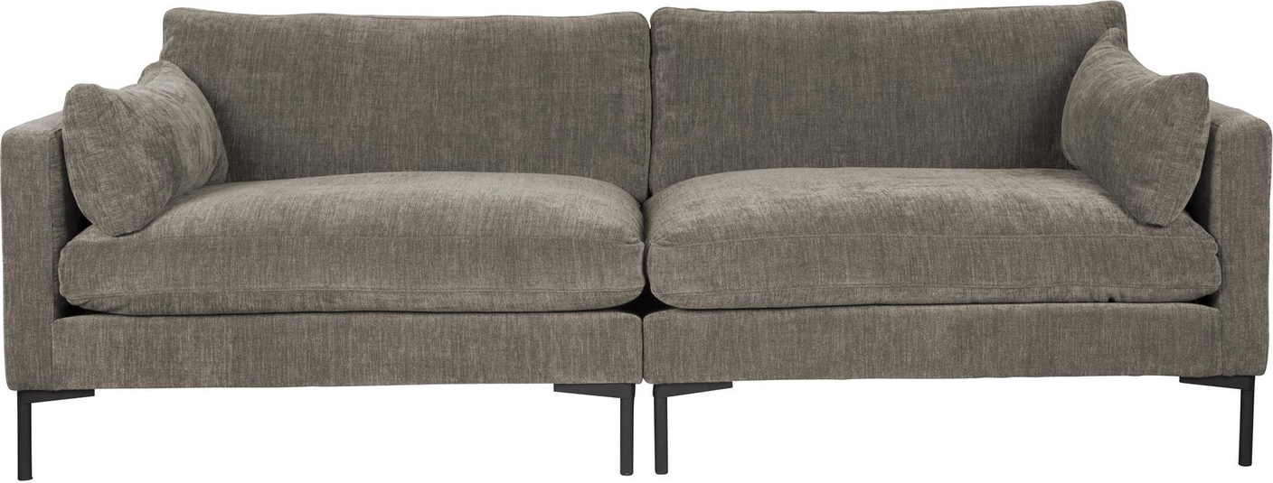 Personers Sofa Zuiver Summer Kaffe Stof Aftageligt Betræk ø230x101x82