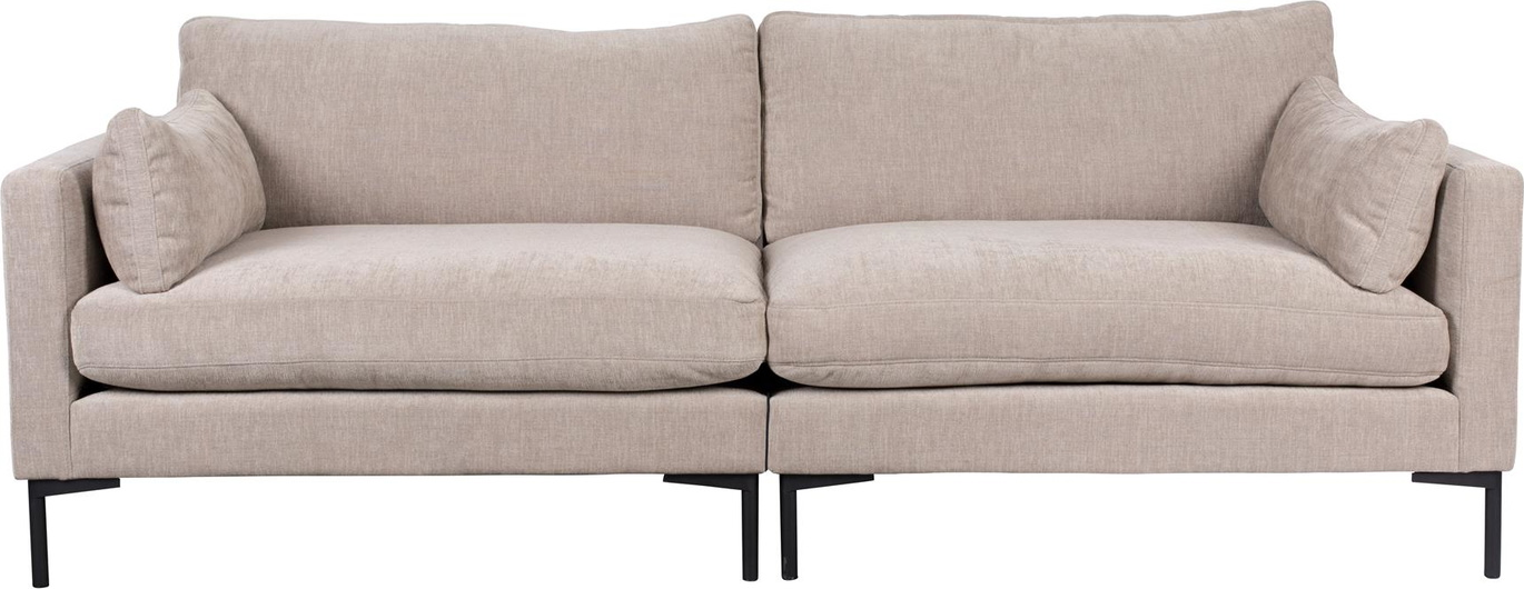 Personers Sofa Zuiver Summer Stenlysgrå Stof Aftageligt Betræk 230 101