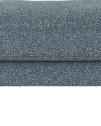 Rowico Puf Skammel Til Sofa Corwin Mellemblåt Bobby Polyester Med Sort Metalstel H45 B84 D64