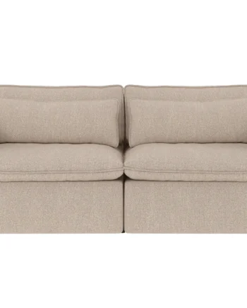 Rowico Rawlins Pers Sofa Lys Beige Polyester Stof Sort Plastik