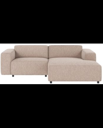 Rowico Willard Højrevendt Chaiselong Sofa Polyester 234 161 Sort Lys Beige