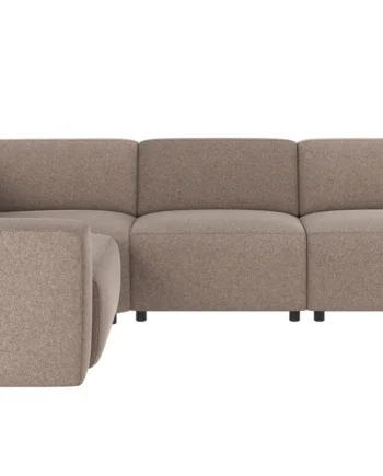 Rowico Willard  Pers Hjørnesofa Beige Stof Sort Plastik