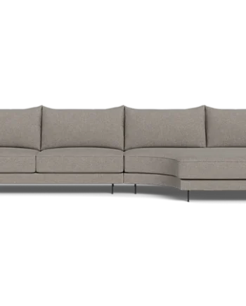 Samba Double Day Sofa Med Rund Chaiselong Brun :366