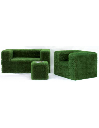 Sofa Lænestol Puf Kunstigt Græs