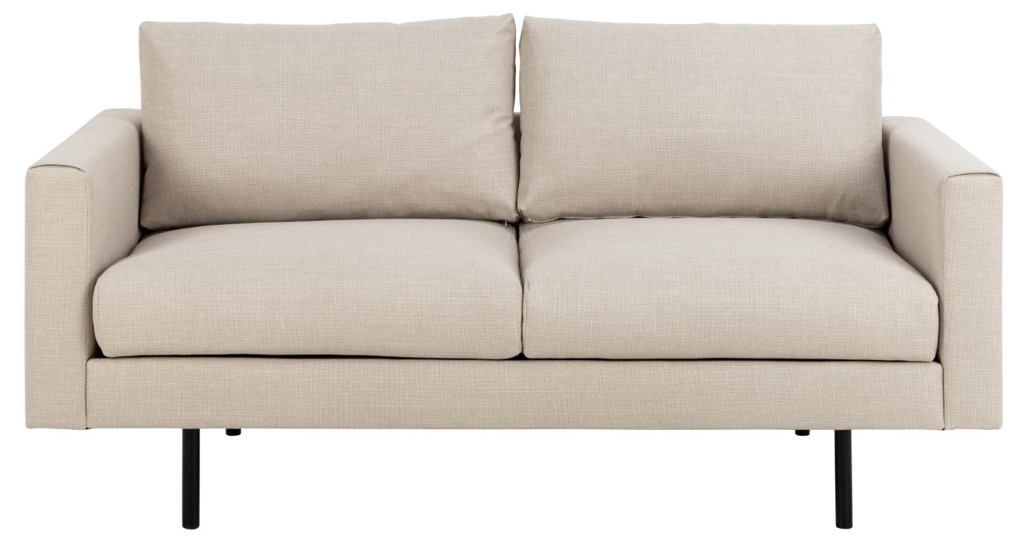Sofakoncept Toril Pers Sofa Beige Stof Sort Metal