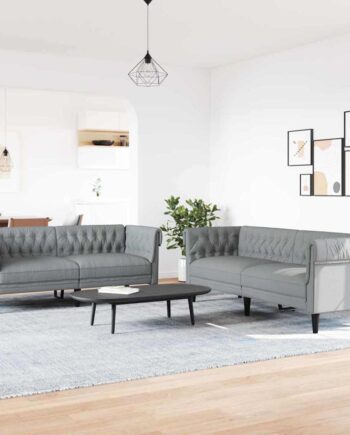 Stue Sofa Dele 201 Stof Lysegrå